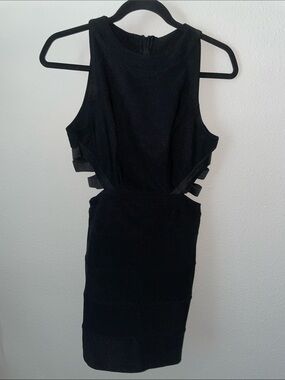 Emerald Sundae Little Black Dress Scuba Cutout